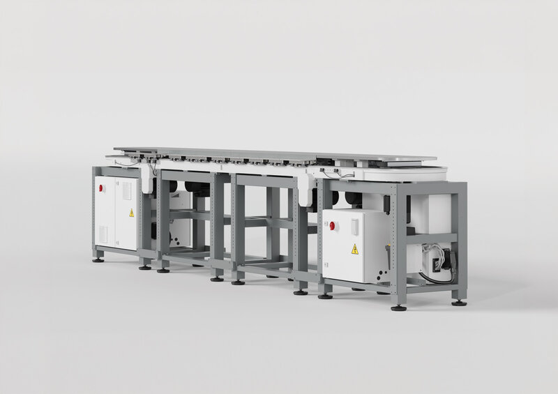 For the LS 280 and all of its linear transfer systems, WEISS supplies the frame, con-trol cabinet, workpiece carrier plates and mounting plates as a complete system.